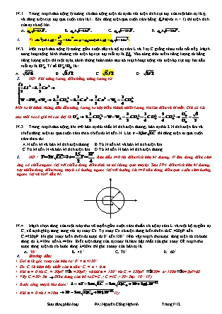 Bài tập môn Vật lý Lớp 12 - Dao động điện từ