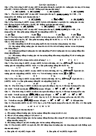 Đề kiểm tra 1 tiết môn Toán Lớp Lớp 12 - Chương 3
