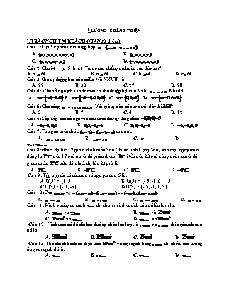 Bộ 4 đề ôn kì I môn Toán 6